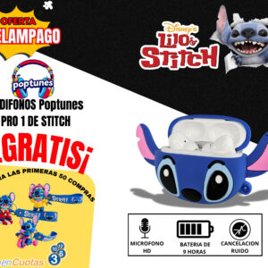 Audifonos Poptunes pro 1 de Stitch